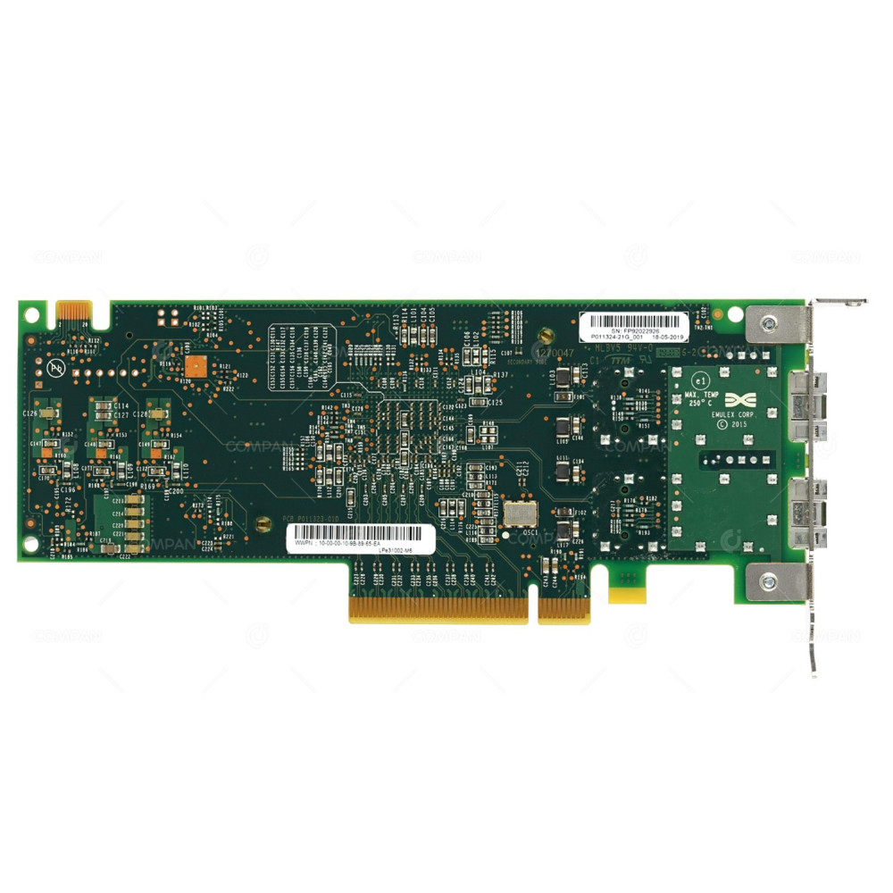 LPE31002-M6 LP EMULEX DUAL PORT 32GB FC PCI-E HOST BUS ADAPTER LOW PROFILE P011324-21G